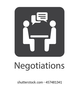 Negotiation Vector Icon. Negotiation Icon JPEG. Negotiation Icon EPS. Negotiation Vector Concept. Negotiations Logo Icon.