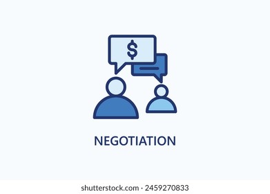 Negotiation Vector Icon Or Logo Illustration