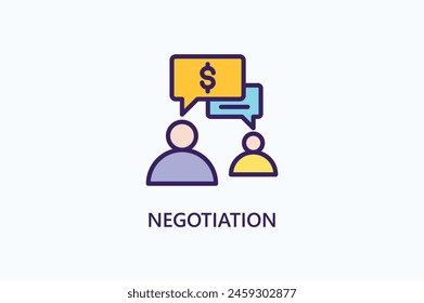 Negotiation Vector Icon Or Logo Illustration