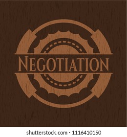 Negotiation wooden signboards