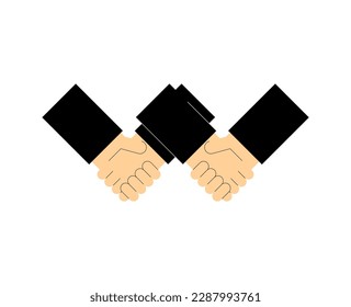 Negotiator. Concept of negotiating between businessmen