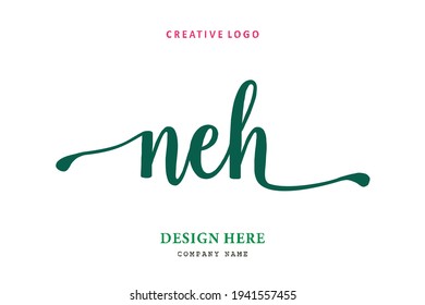 NEH lettering logo is simple, easy to understand and authoritative