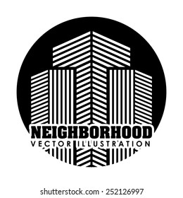 neighborhood design, vector illustration eps10 graphic 
