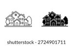 Neighborhood icon graphic design. Vector icon illustrations