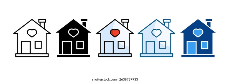 Neighborhood Icon Set Multiple Style Collection