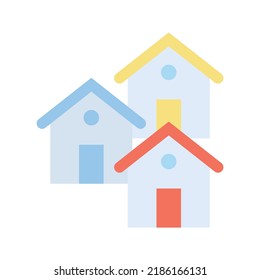 Neighborhood icon vector image. Can also be used for Real Estate. Suitable for mobile apps, web apps and print media.