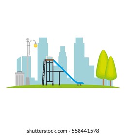 Neighborhood playground place icon