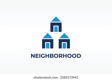 NEIGHBORHOOD vector, icon or logo sign isolated symbol illustration