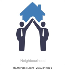 Neighbourhood and estate icon concept