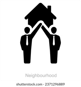 Neighbourhood and estate icon concept