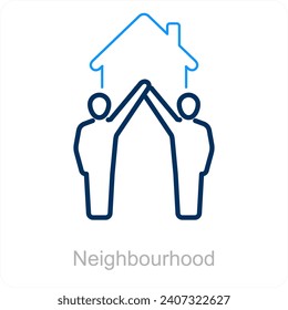 Neighbourhood and estate icon concept