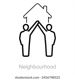 Neighbourhood and estate icon concept