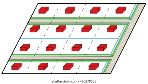 Neighbourhood vector cluster diagram