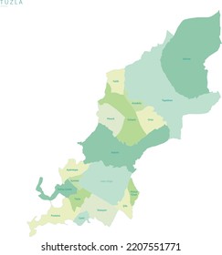 Neighbourhoods of Tuzla district in Istanbul.