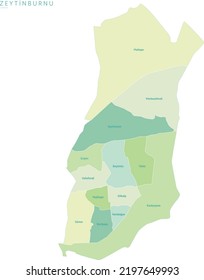 Neighbourhoods of Zeytinburnu district in Istanbul.