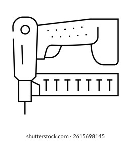 neiler tool line icon vector. neiler tool sign. isolated contour symbol black illustration