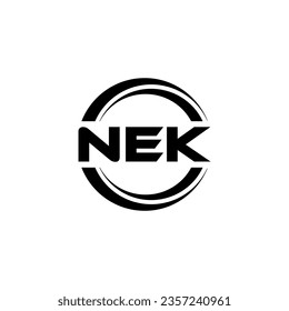 NEK Logo Design, Inspiration for a Unique Identity. Modern Elegance and Creative Design. Watermark Your Success with the Striking this Logo.