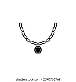 neklace icon, necklace vector symbol illustrations