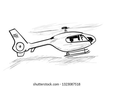 nelicopter in the sky
