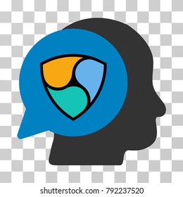Nem Business Idea vector pictogram. Illustration style is flat iconic symbol on a chess transparent background.
