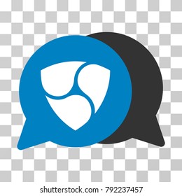 Nem Chat vector pictograph. Illustration style is flat iconic symbol on a chess transparent background.