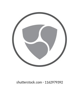 nem coin icon. criptocurrency symbol vector design 