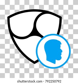 Nem Customer vector pictograph. Illustration style is flat iconic symbol on a chess transparent background.