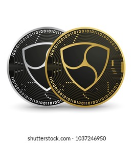 Nem Digital currency vector