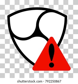 Nem Error vector pictograph. Illustration style is flat iconic symbol on a chess transparent background.
