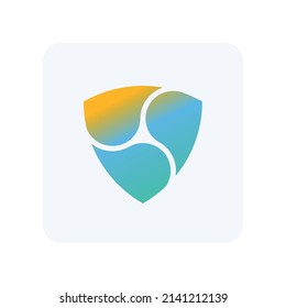 NEM icon sign - Cryptocurrency logo  - Blockchain - XEM Coin