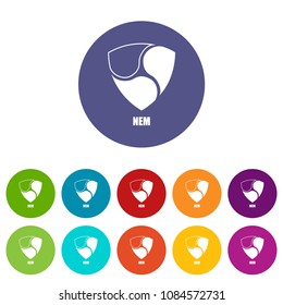 Nem icon. Simple illustration of nem vector icon for web