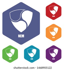 Nem icon. Simple illustration of nem vector icon for web