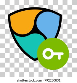 Nem Key vector icon. Illustration style is flat iconic symbol on a chess transparent background.