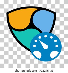 Nem Meter vector pictogram. Illustration style is flat iconic symbol on a chess transparent background.