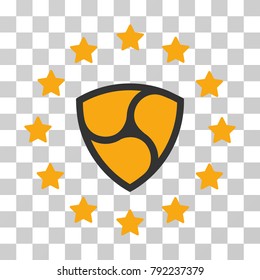 Nem Shine Stars vector pictogram. Illustration style is flat iconic symbol on a chess transparent background.