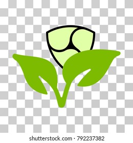 Nem Startup Sprout vector icon. Illustration style is flat iconic symbol on a chess transparent background.