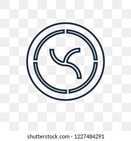 Nem vector outline icon isolated on transparent background, high quality linear Nem transparency concept can be used web and mobile