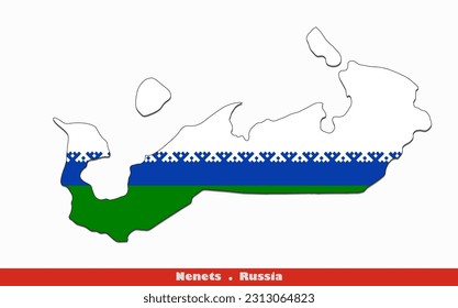 Nenets Flag - Hoblasten Russlands