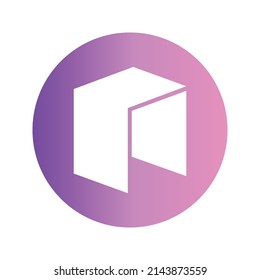 Neo Cryptocurrency coin icon. NEO coin symbol. Cryptocurrency vector icon. Flat Vector illustration - Vector