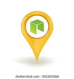 Neo Cryptocurrency Map Pin