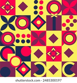 Neo Geo bauhaus pattern design