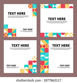 Neo Geo Design Template For Feed Instagram