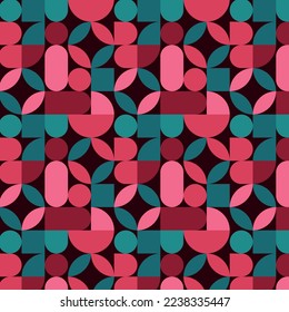 Neo geo pattern background. Made with colorful geometric shapes, it is ideal for web backgrounds, cover pages, and prints.