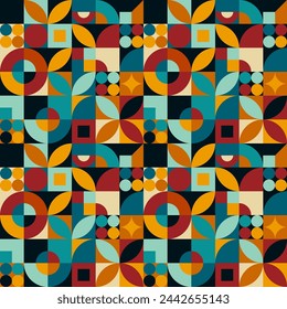 Neo geometrisches großes Muster. Tolles Designelement für Patch, Muster für Stoff oder Poster, Webdesign, Tapete, Packpapier, Typografie, Banner, Flyer