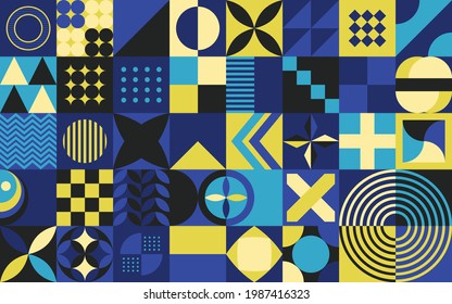 Neo Geometric Flat Seamless Background pattern abstract vector for poster flyer