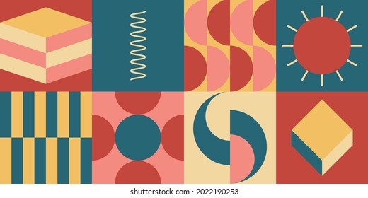 neo geometry pattern design for web banner, packaging, wrapping paper, poster, cover, fabric, decoration, and more