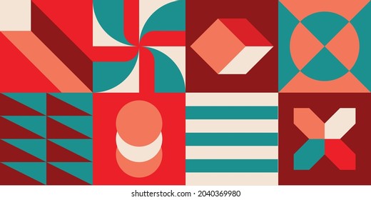 neo geometry pattern design for web banner, packaging, wrapping paper, poster, cover, fabric, decoration, and more
