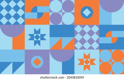 neo geometry pattern design for web banner, packaging, wrapping paper, poster, cover, fabric, decoration, and more