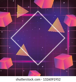 neo graphic texture and geometric style