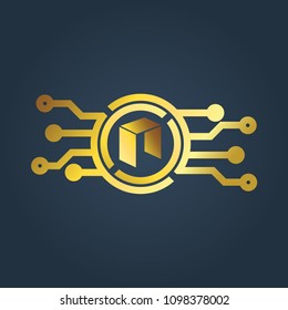 NEO logo. Cryptocurrency concept. Vector.